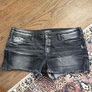 Silver Jeans Black Denim Women's Shorts